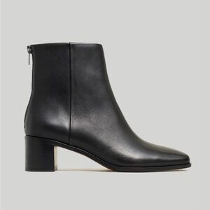 Madewell Essex Black Leather Ankle Booties 6.5